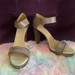 Brunello Cucinelli High Heel Leather Sandals